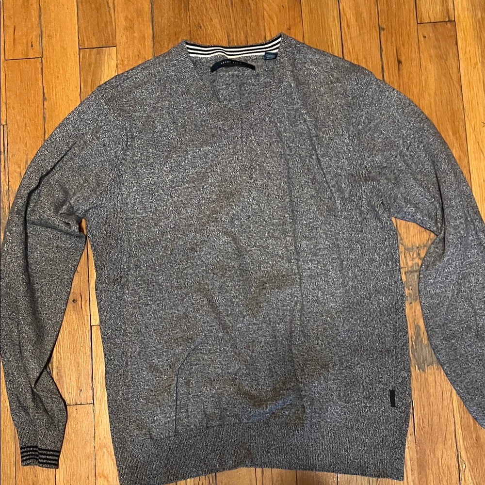 Perry Ellis Heather Gray Crewneck Sweater